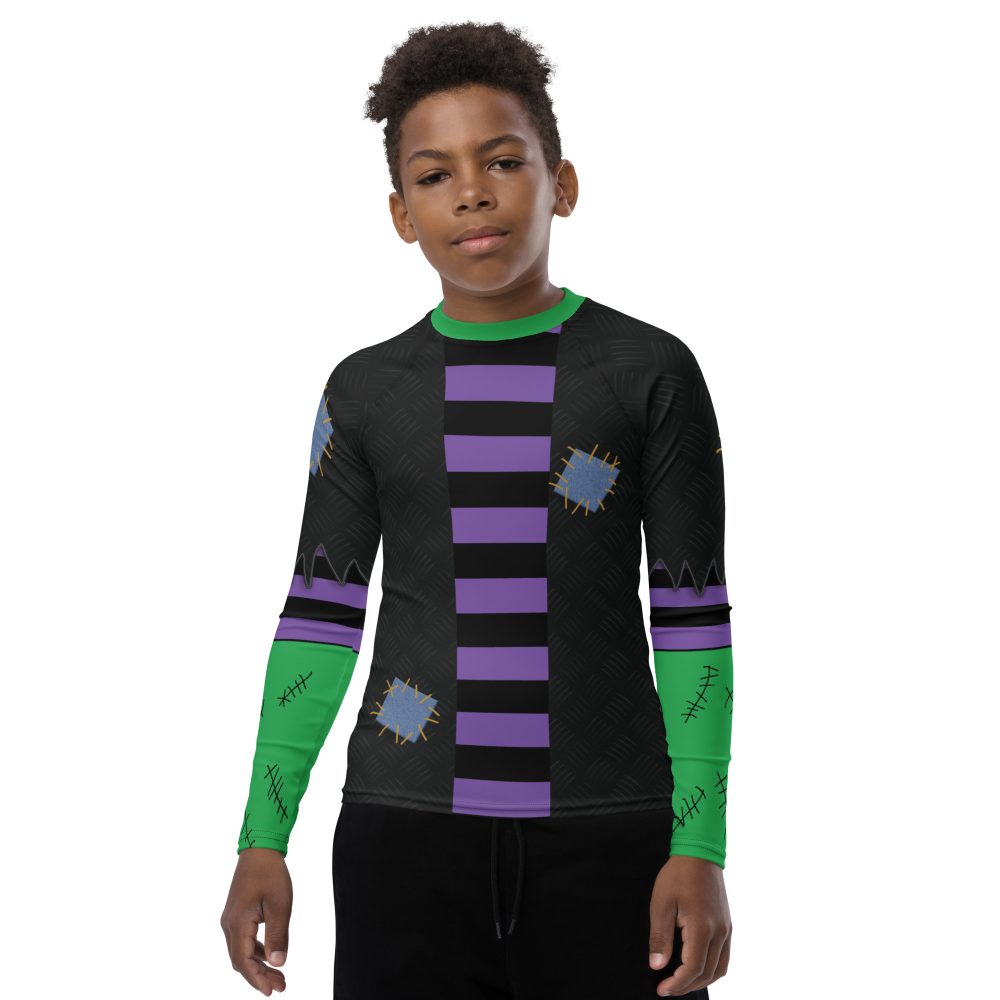 Frankenstein Halloween Cosplay Youth Rash Guard
