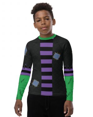 Frankenstein Halloween Cosplay Youth Rash Guard