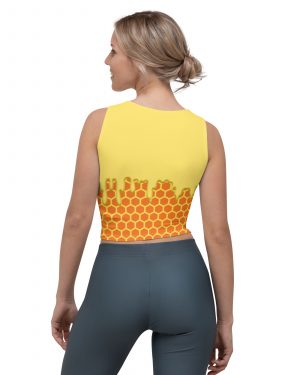 Honey Comb Beekeeper Halloween Cosplay Costume Crop Top