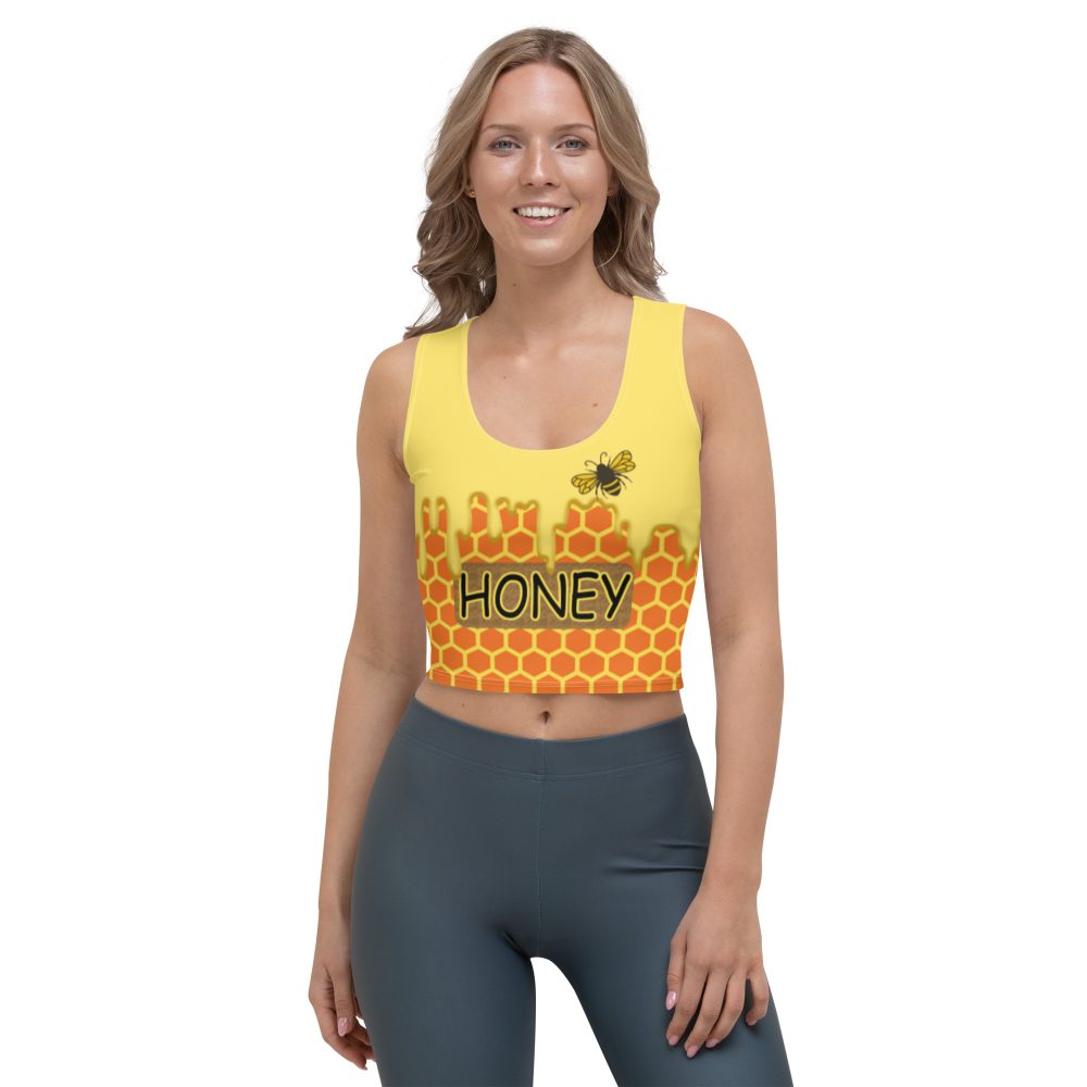 Honey Comb Beekeeper Halloween Cosplay Costume Crop Top