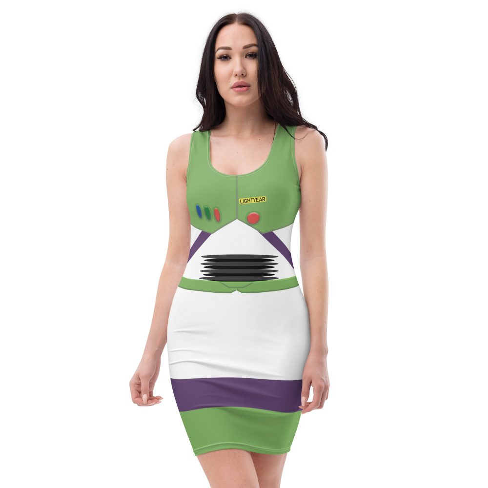 Spaceman Space Ranger Costume Fitted Bodycon Dress