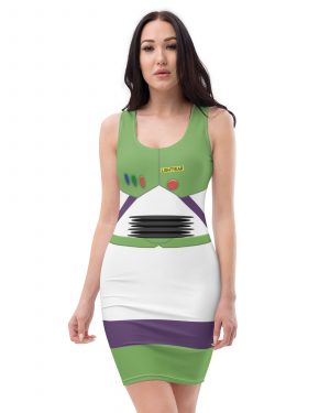 Spaceman Space Ranger Costume Fitted Bodycon Dress