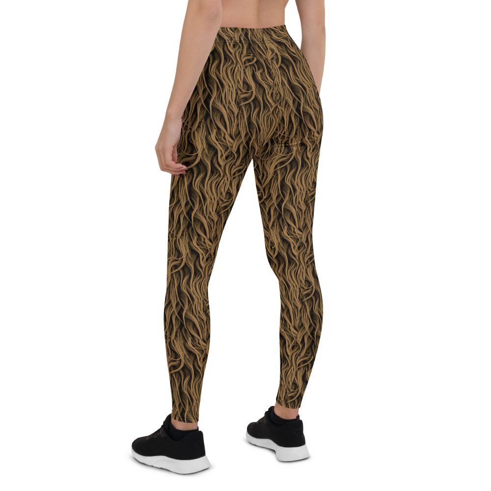 Sasquatch Big Foot Chewbacca Halloween Cosplay Costume Leggings - Image 2