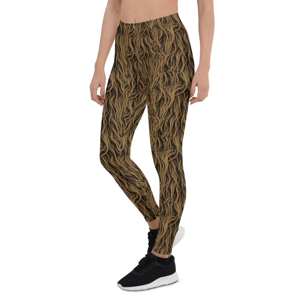 Sasquatch Big Foot Chewbacca Halloween Cosplay Costume Leggings - Image 3