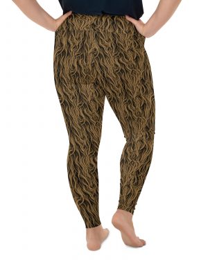 Sasquatch Big Foot Chewbacca Halloween Cosplay Costume Plus Size Leggings