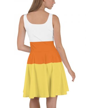 Candy Corn Halloween Costume Cosplay Skater Dress