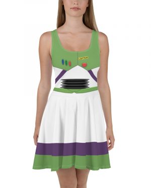 Spaceman Space Ranger Costume Skater Dress