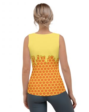 Honey Comb Beekeeper Halloween Cosplay Costume Tank Top