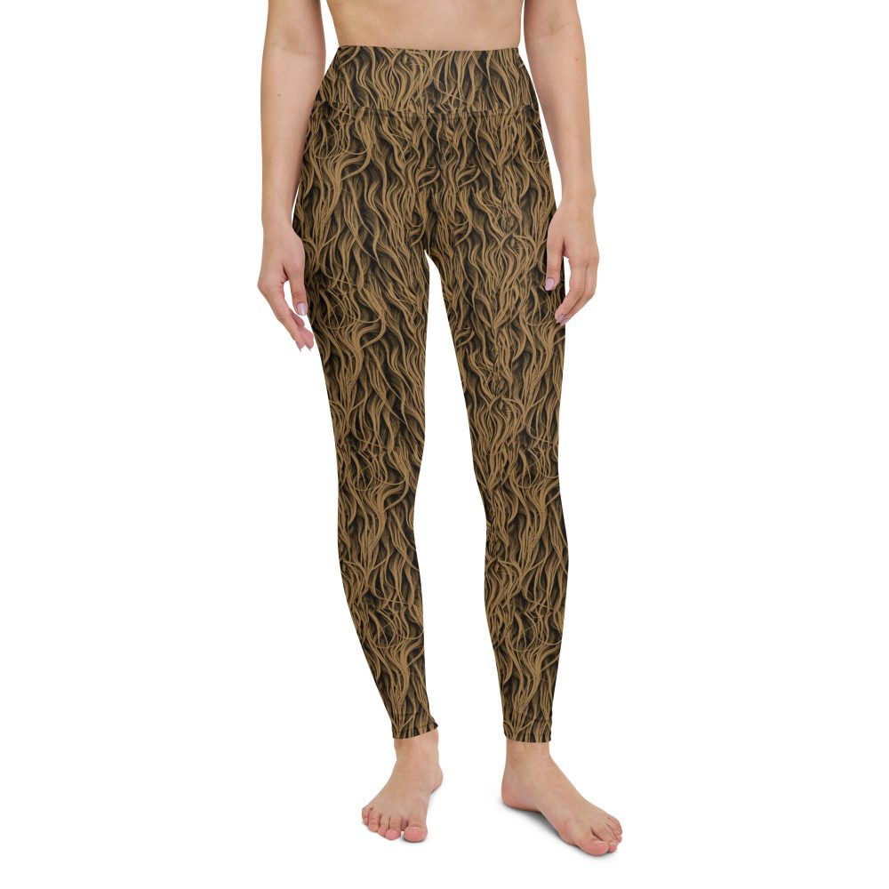 Sasquatch Big Foot Chewbacca Halloween Cosplay Costume Yoga Leggings - Image 2