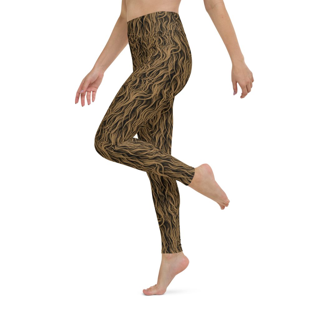 Sasquatch Big Foot Chewbacca Halloween Cosplay Costume Yoga Leggings - Image 3