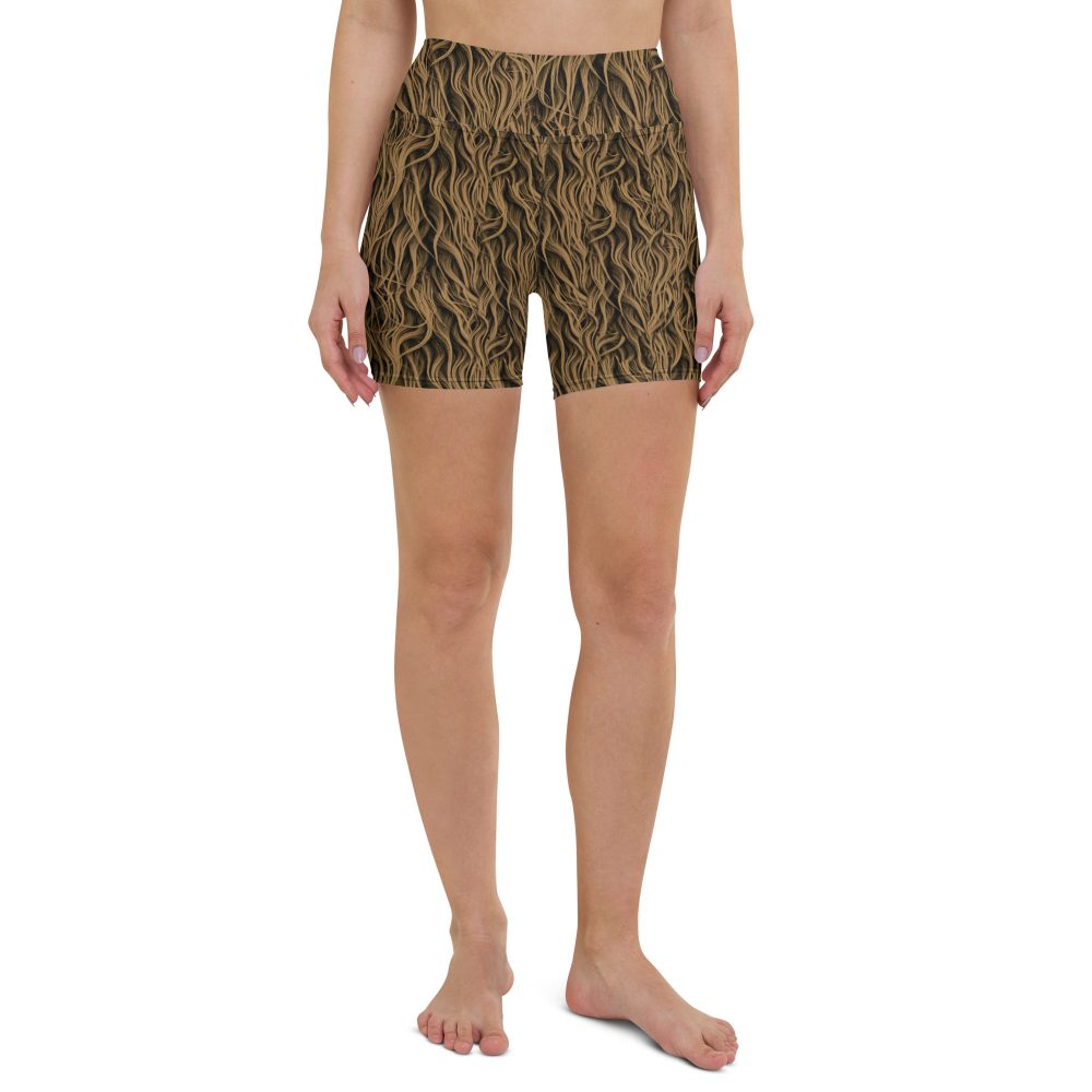 Sasquatch Big Foot Chewbacca Halloween Cosplay Costume Yoga Shorts