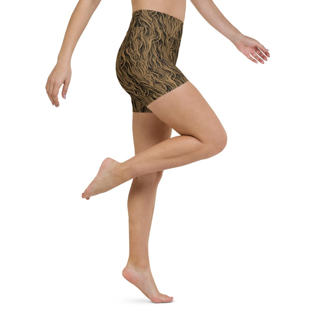 Sasquatch Big Foot Chewbacca Halloween Cosplay Costume Yoga Shorts - Image 4