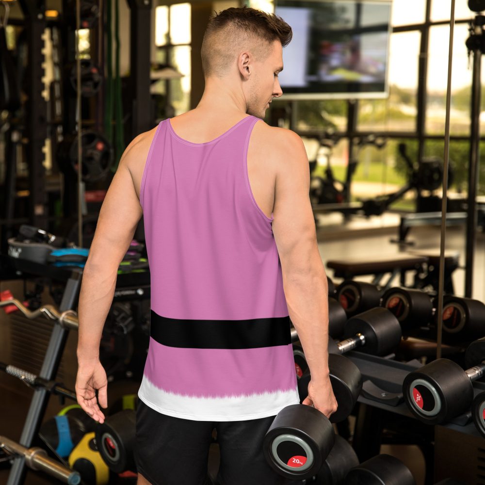 Pink Santa Claus Christmas Costume Unisex Tank Top - Image 3