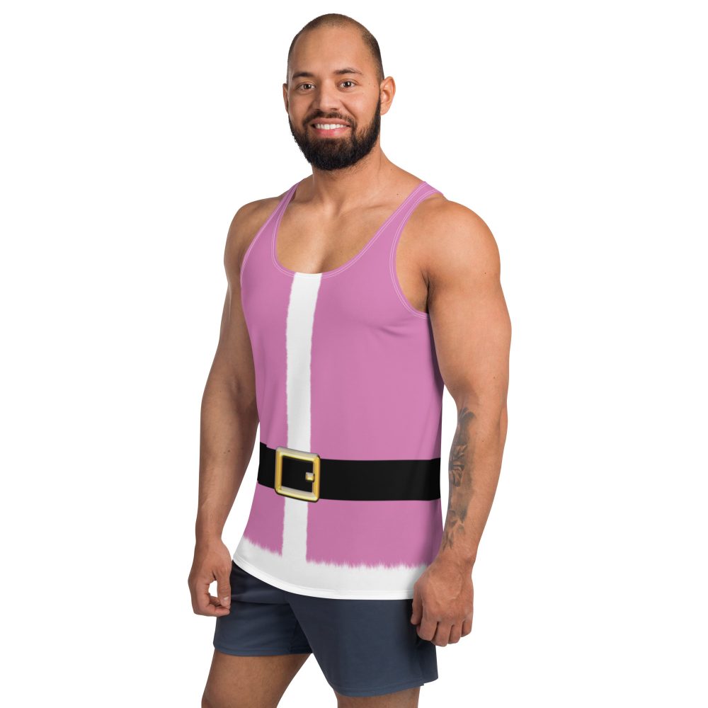 Pink Santa Claus Christmas Costume Unisex Tank Top