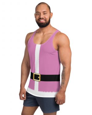 Pink Santa Claus Christmas Costume Unisex Tank Top