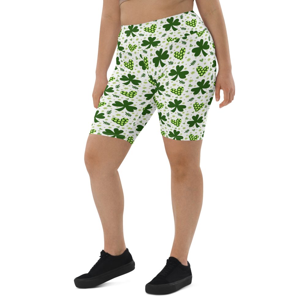 St Patrick's Day Irish Shamrock Clover Bike Shorts