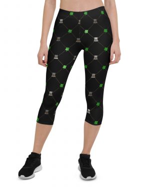 Shamrock Clover St. Patrick’s Day Capri Leggings