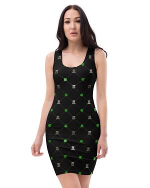 Shamrock Clover St. Patrick’s Day Fitted Bodycon Dress