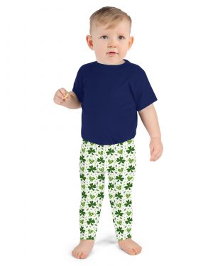 St Patrick’s Day Irish Shamrock Clover Kid’s Leggings