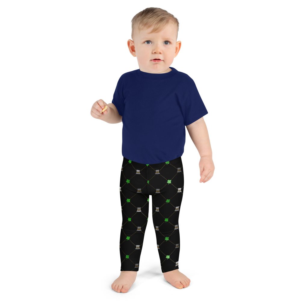 Shamrock Clover St. Patrick’s Day Kid's Leggings - Image 7