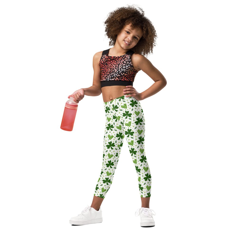St Patrick's Day Irish Shamrock Clover Kid's Leggings