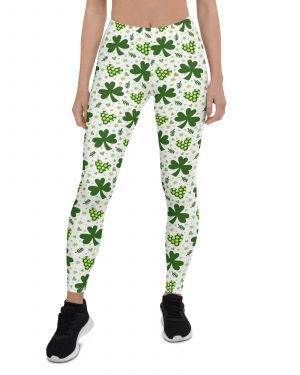 St Patrick’s Day Irish Shamrock Clover Leggings