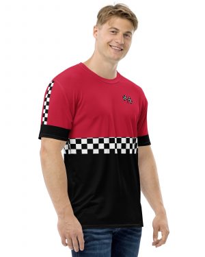Men’s Pit Crew Costume Checkered Flag Racing t-shirt
