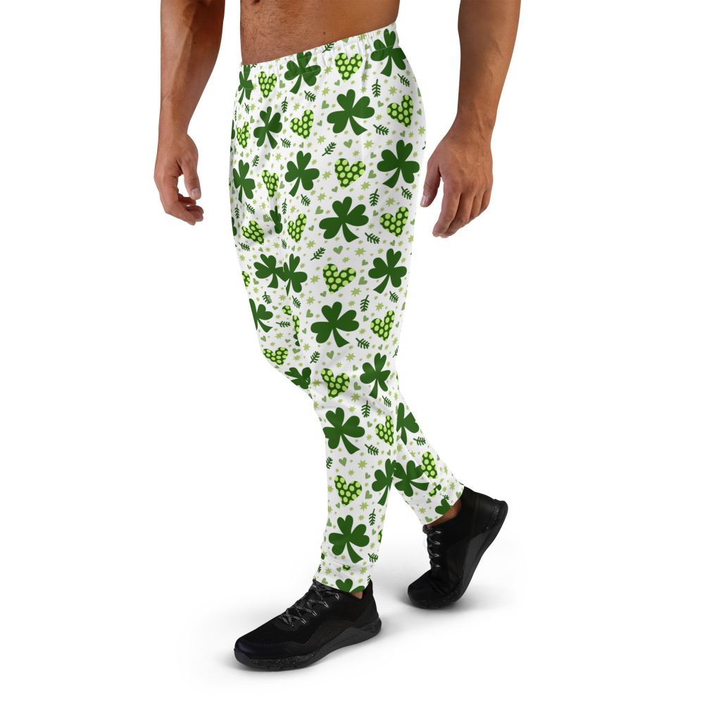 St Patrick's Day Irish Shamrock Clover Men's Joggers - Image 3