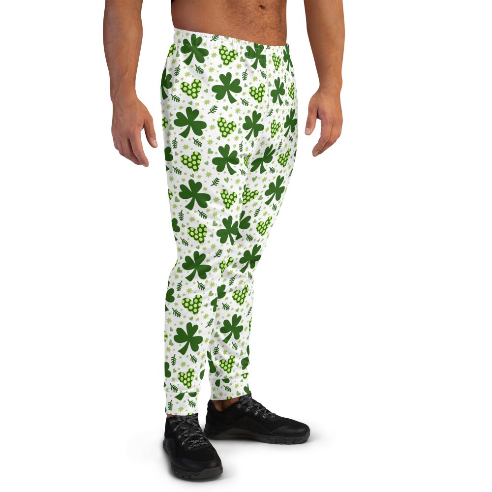St Patrick's Day Irish Shamrock Clover Men's Joggers - Image 2