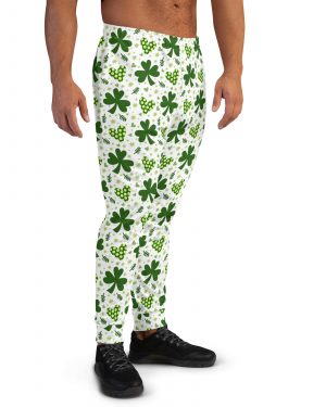 St Patrick’s Day Irish Shamrock Clover Men’s Joggers