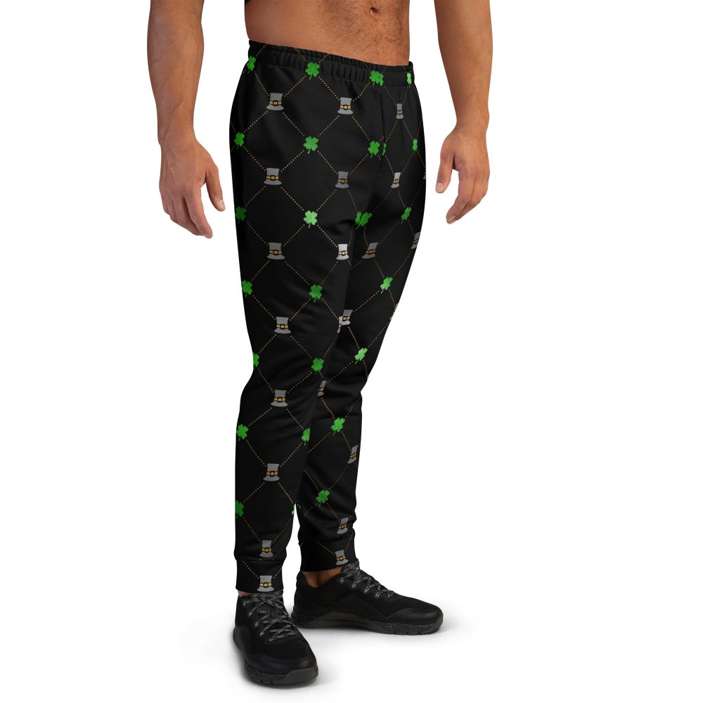 Shamrock Clover St. Patrick's Day Men's Joggers - Image 2