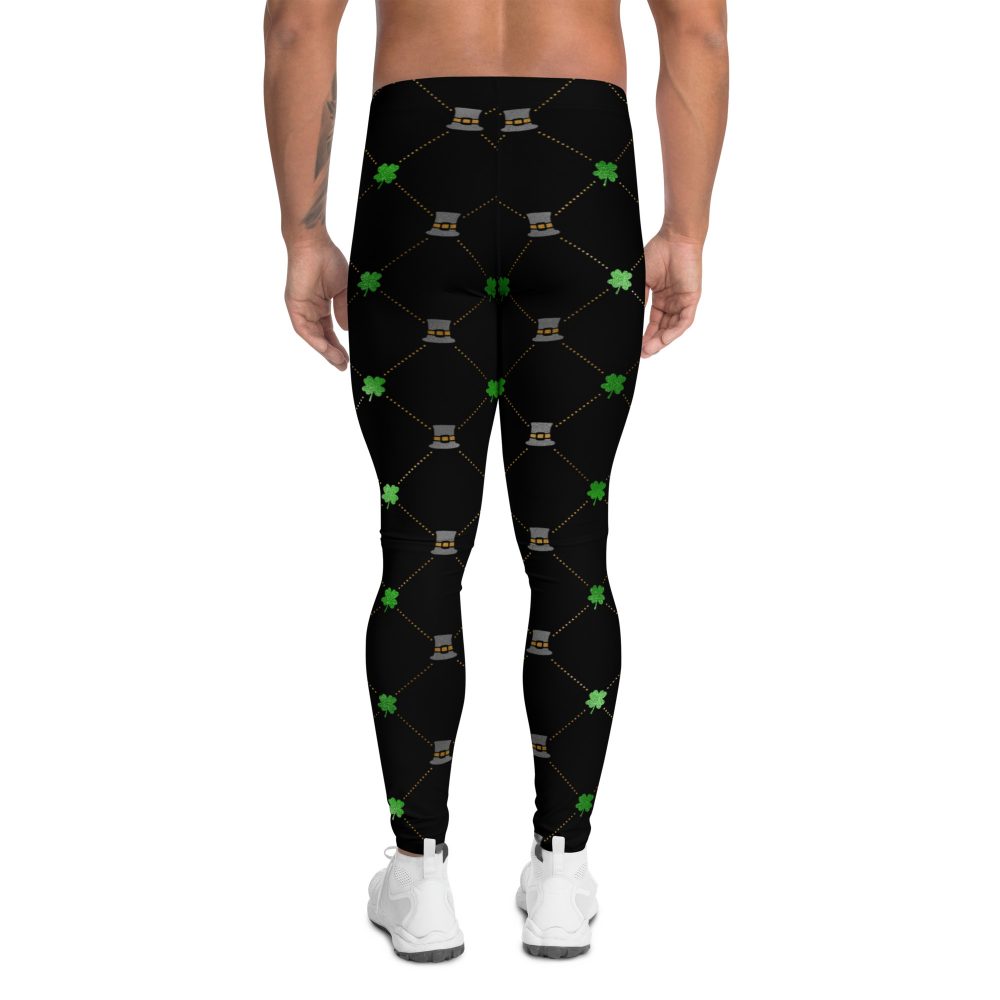 Shamrock Clover St. Patrick's Day Men's Leggings - Image 2