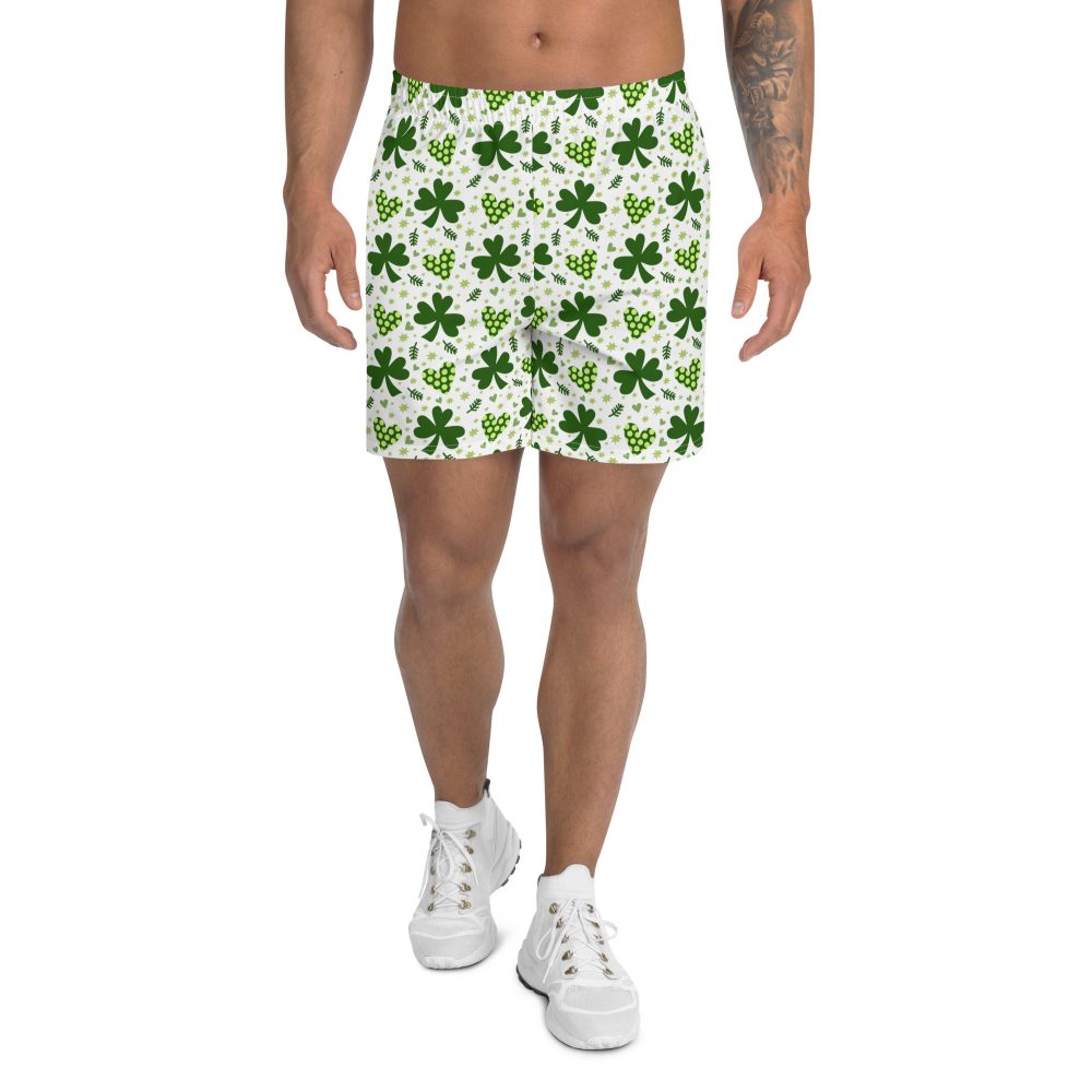 St Patrick’s Day Irish Shamrock Clover Men's Athletic Shorts