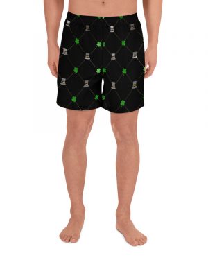 Shamrock Clover St. Patrick’s Day Men’s Athletic Shorts