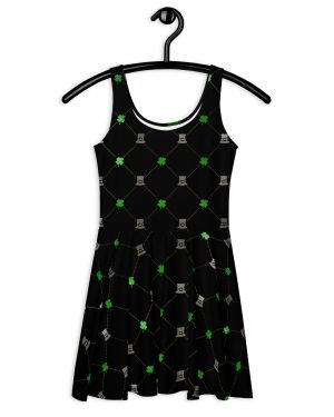 Shamrock Clover St. Patrick’s Day Skater Dress