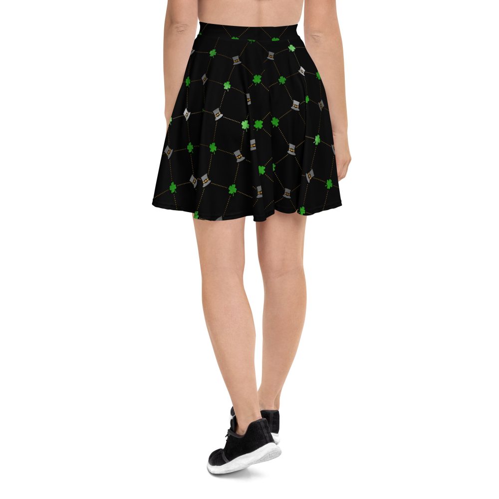 Shamrock Clover St. Patrick’s Day Skater Skirt - Image 2