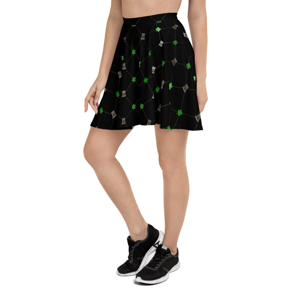 Shamrock Clover St. Patrick’s Day Skater Skirt - Image 3