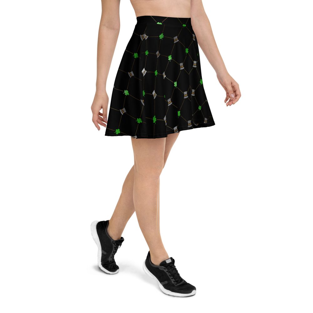 Shamrock Clover St. Patrick’s Day Skater Skirt - Image 4