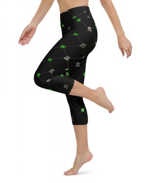 Shamrock Clover St. Patrick’s Day Yoga Capri Leggings