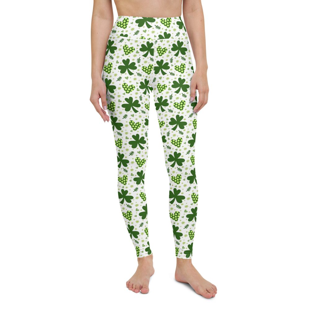 St Patrick's Day Irish Shamrock Clover Yoga Leggings