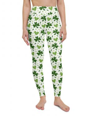 St Patrick’s Day Irish Shamrock Clover Yoga Leggings