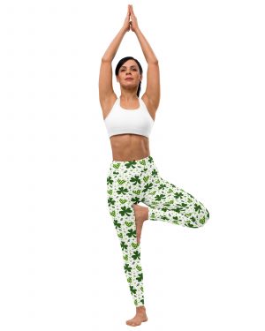 St Patrick’s Day Irish Shamrock Clover Yoga Leggings