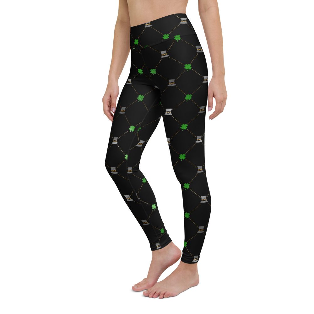 Shamrock Clover St. Patrick’s Day Yoga Leggings - Image 7