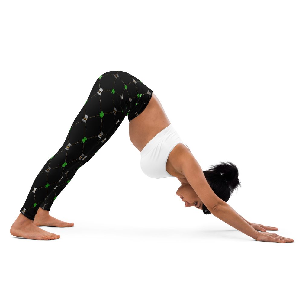 Shamrock Clover St. Patrick’s Day Yoga Leggings - Image 3