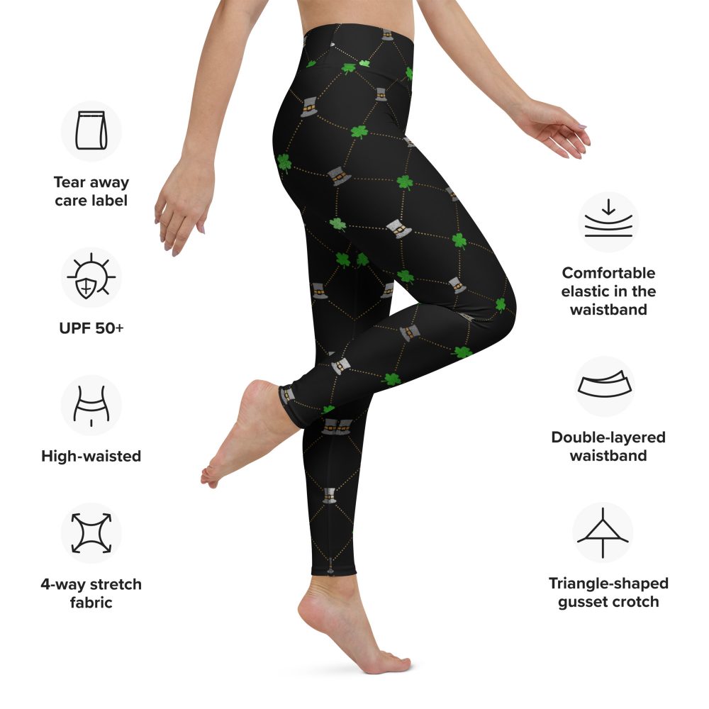 Shamrock Clover St. Patrick’s Day Yoga Leggings - Image 5