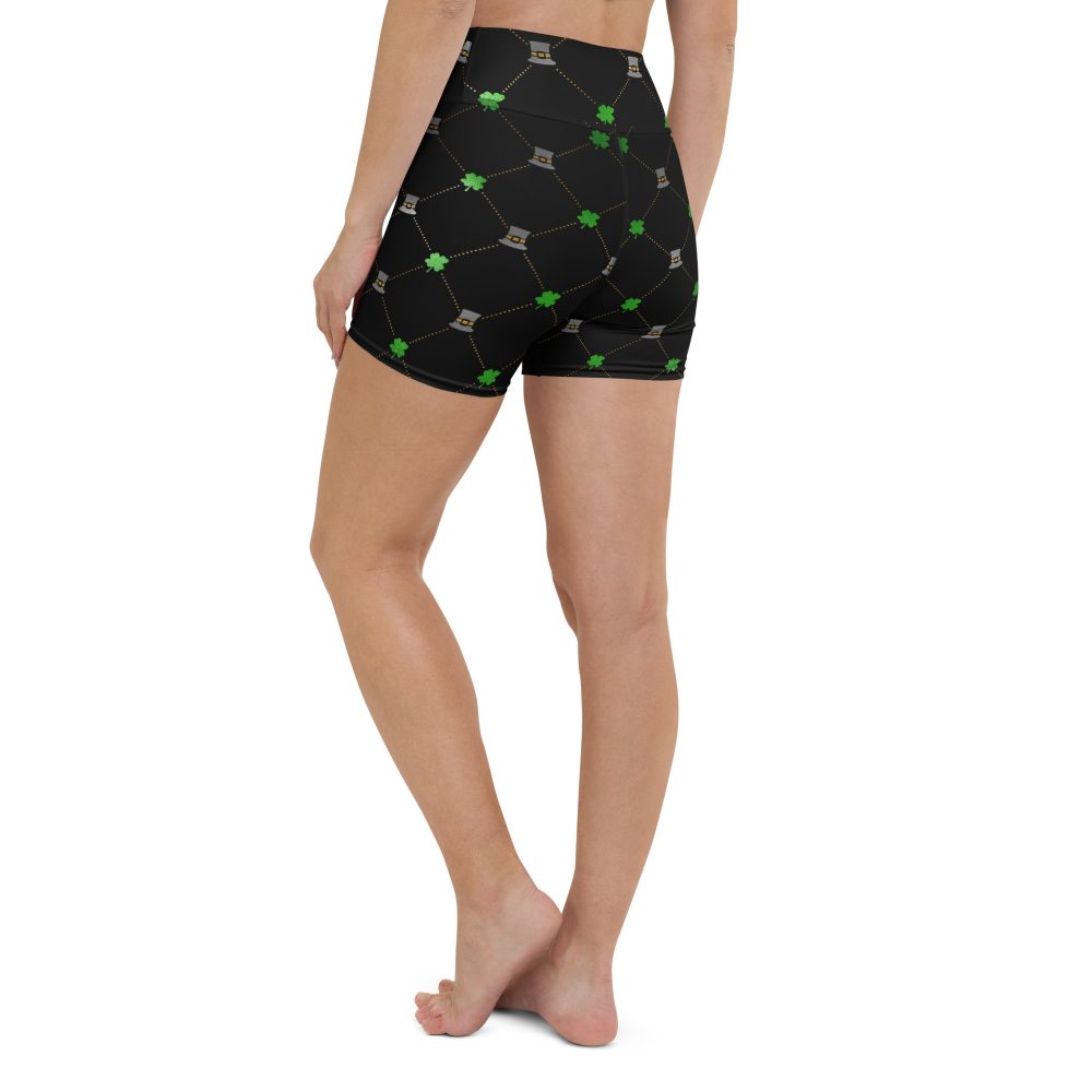 Shamrock Clover St. Patrick’s Day Yoga Shorts - Image 6