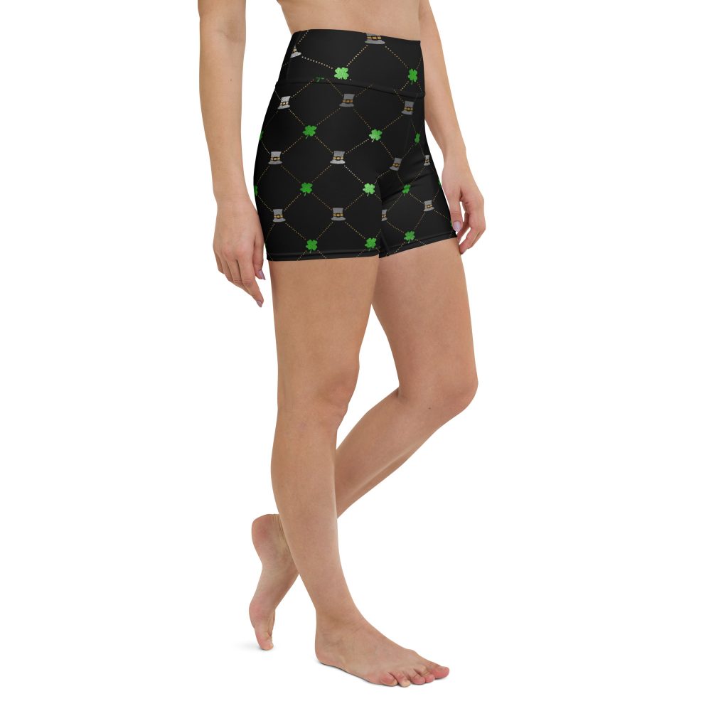 Shamrock Clover St. Patrick’s Day Yoga Shorts - Image 5