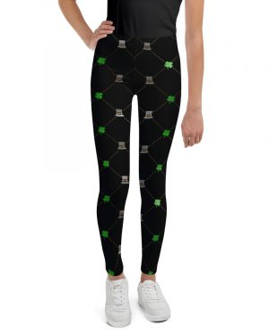 Shamrock Clover St. Patrick’s Day Youth Leggings