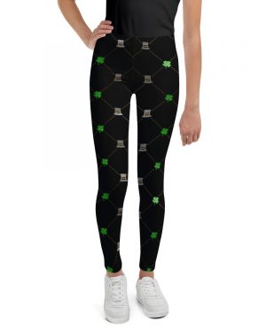 Shamrock Clover St. Patrick’s Day Youth Leggings