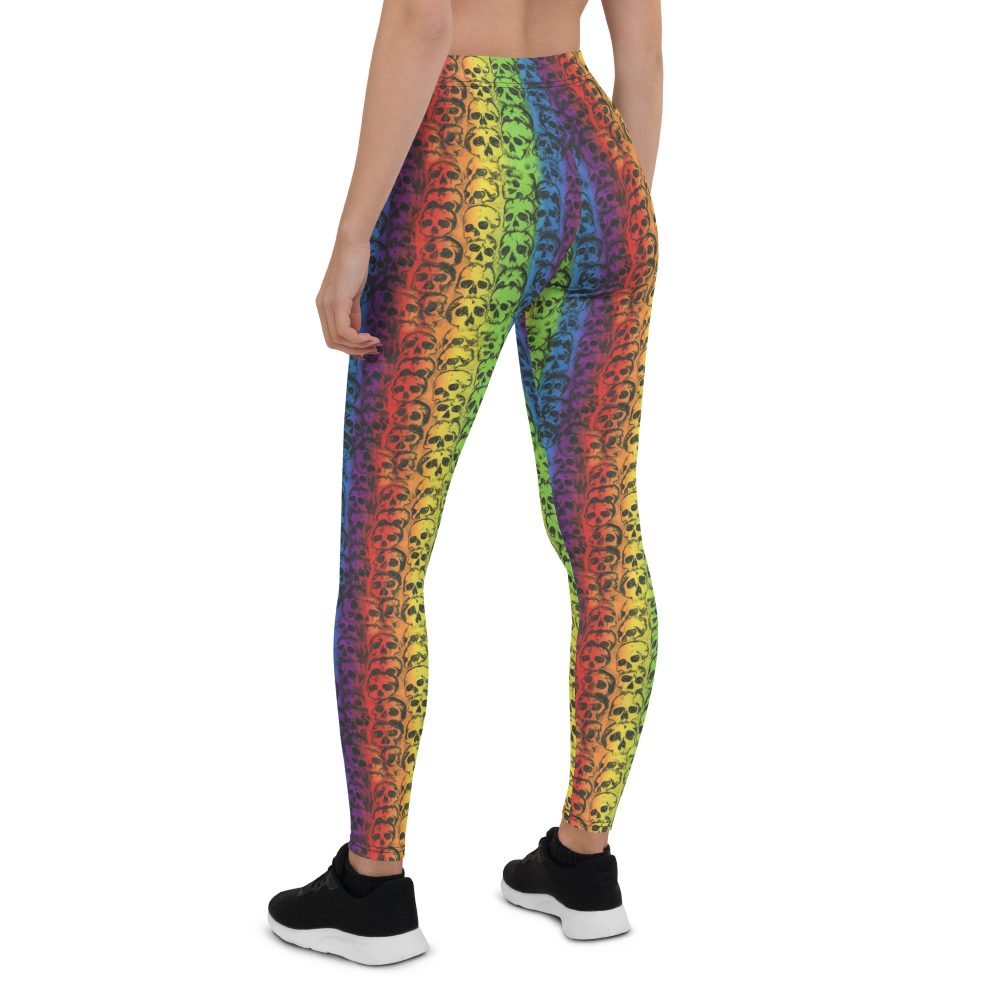 Rainbow Skulls Pride Leggings - Image 3